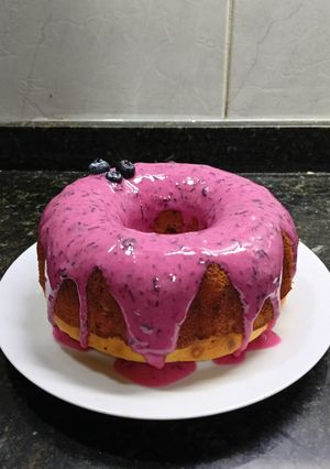 Una foto de Torta de arándanos 🫐