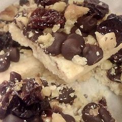 Dark Chocolate Walnut Cherry Bars A picture of Dark Chocolate Walnut Cherry Bars.