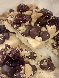 A picture of Dark Chocolate Walnut Cherry Bars.