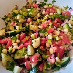 A picture of Corn salad 🥗.