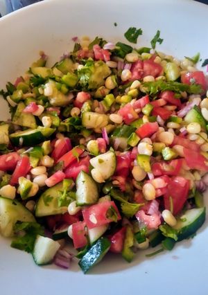 A picture of Corn salad 🥗.