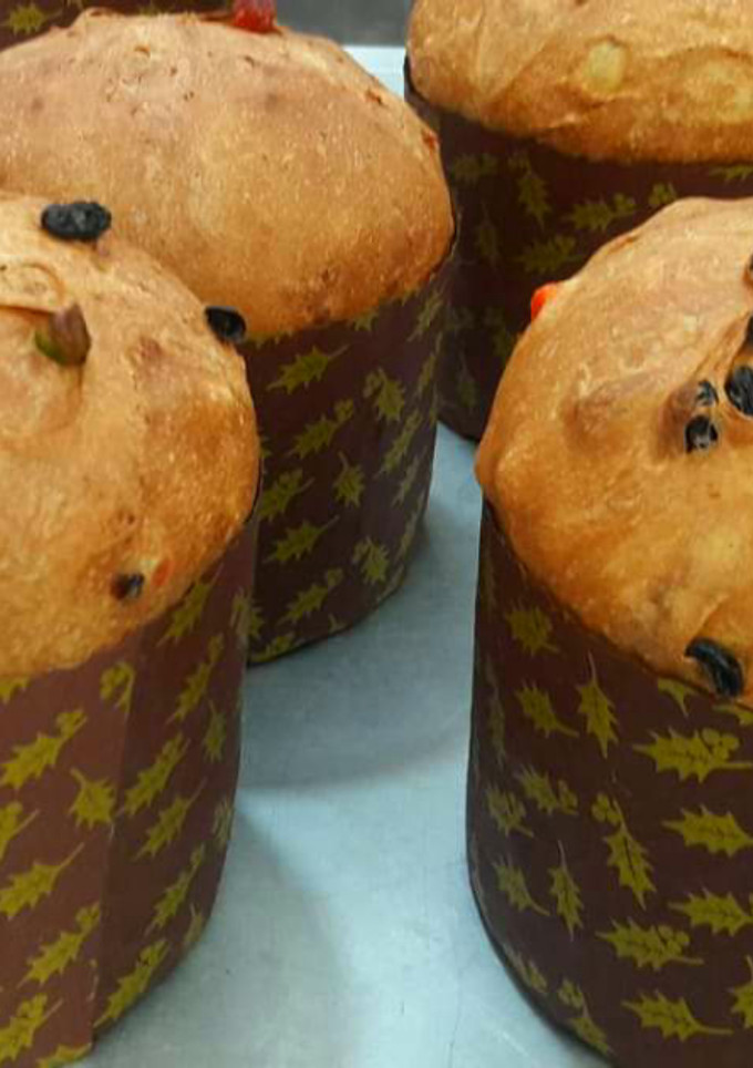 Una foto de Panettone