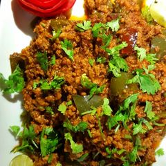 A picture of Qeema matar aloo shimla mirch.