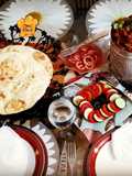 Balti ghosht with homemade Tanduri Roti