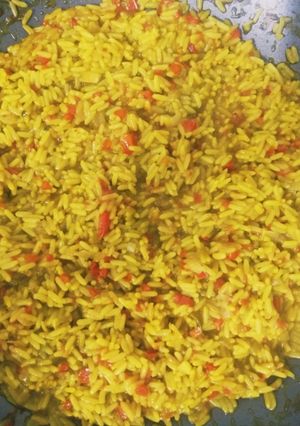 Una foto de Arroz al curry