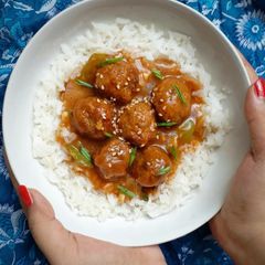 A picture of Veg Manchurian♥️.
