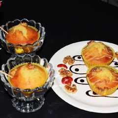 A picture of Walnut Cheese Cup Cake.