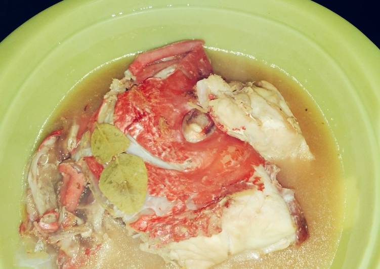 Sop kepala ikan merah