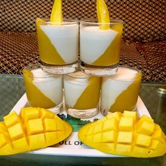 A picture of Mango panna cotta.