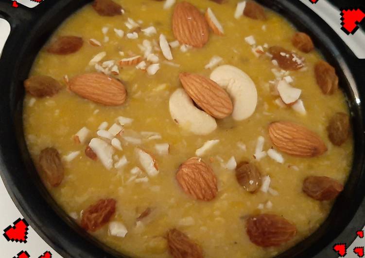 Simple Way to Make Any-night-of-the-week Vegan Mogar Moong Dal Payasam