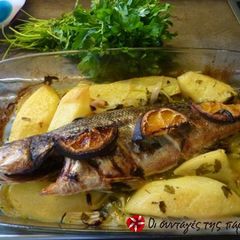 A picture of Orange flavored fish.