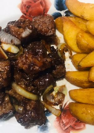 Foto resep Saikoro Cube Beef Teriyaki