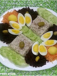 صورة لوصفة سلطة مشكلة بطريق أم أمينة