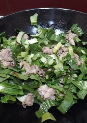 Foto resep Sayur sawi susah moveon 🤩
