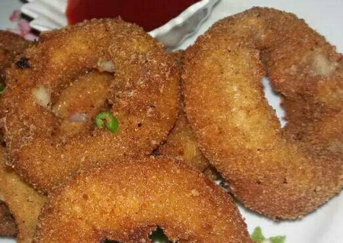 Simple Way to Make Perfect Cheesy onion rings ❤💙❤