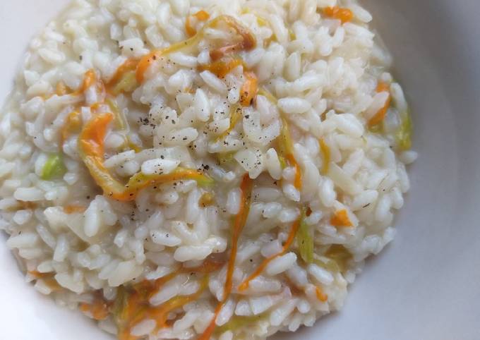 Ricetta di Perfetto Risotto ai fiori di zucca