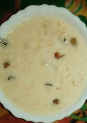 A picture of Kesariya punch meva kheer.