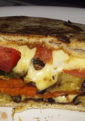 Una foto de Sándwich de vegetales