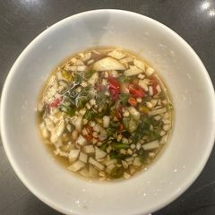 A picture of Prik Nam Pla. Thai Fish Sauce - the Main Seasoning Sauce That Goes with All Thai Food - Enjoy :P.