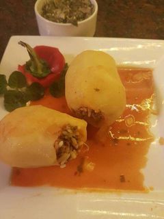 Una foto de Papas rellenas