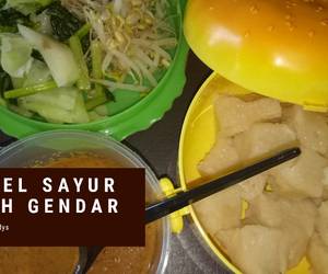 Praktis, Memasak Pecel Sayur With Gendar Enak Sempurna