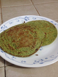 Una foto de Pancakes de avena y espinaca