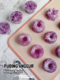 Foto resep Puding anggur kelapa muda