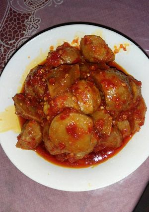 Foto resep Baso bumbu balado/pentol