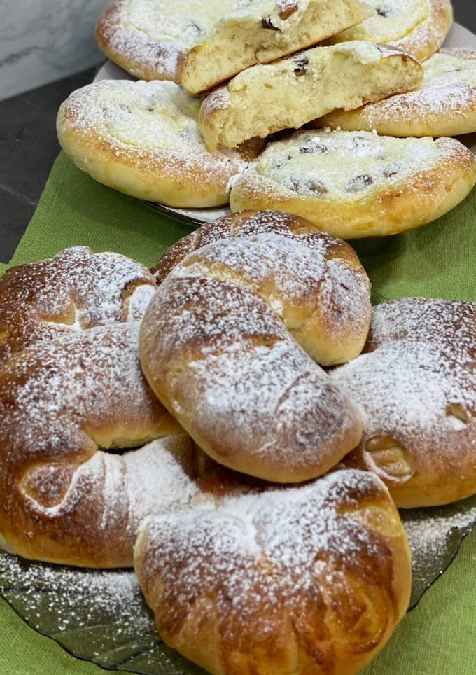 Ніжні ватрушки і пухкі рогалики 👌
