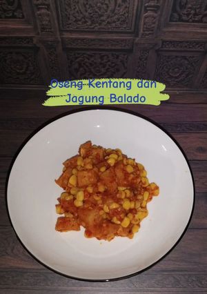 Foto resep Oseng Kentang dan Jagung Balado