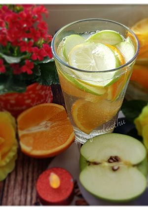 Hình của món #Detox 10 - Thải độc và nạp thêm Vitamin [Táo,Cam]🍊🍏.