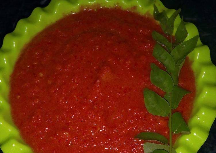 Simple Way to Prepare Quick Red Chilli Chutney