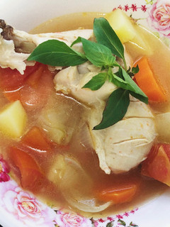 รูปของ ซุปไก่มันฝรั่ง สูตรคลีน