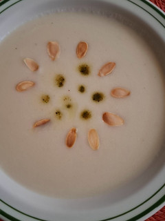 A picture of Cauliflower and Almond Soup.