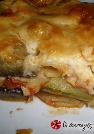 A picture of Pastitsio with vegetables by Argyro - Awesome.