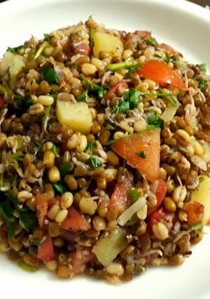 A picture of Moong Sprouts Salad.