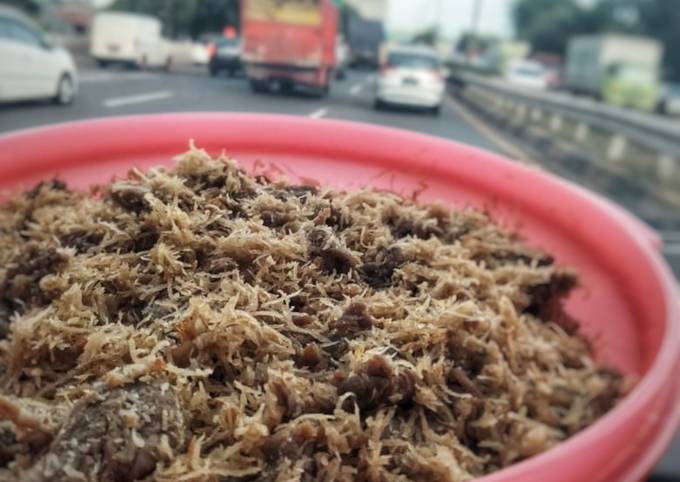 Ternyata begini lho! Resep enak membuat Dendeng Ragi (Serundeng Sapi)  sesuai selera