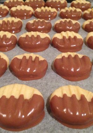 Foto resep Cookies Kelapa Celup Cokelat