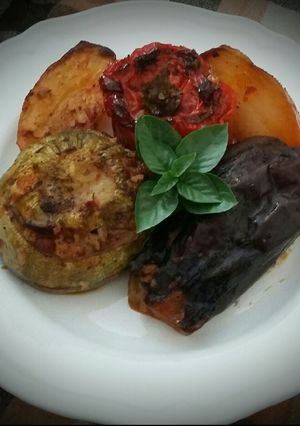 Φωτογραφία της συνταγής Γεμιστά ορφανά 🍅🍆🌶