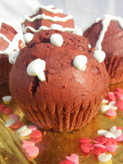 Una foto de Muffins Red velvet o terciopelo rojo
