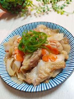 洋蔥燒雞腿排 的食譜成品照片