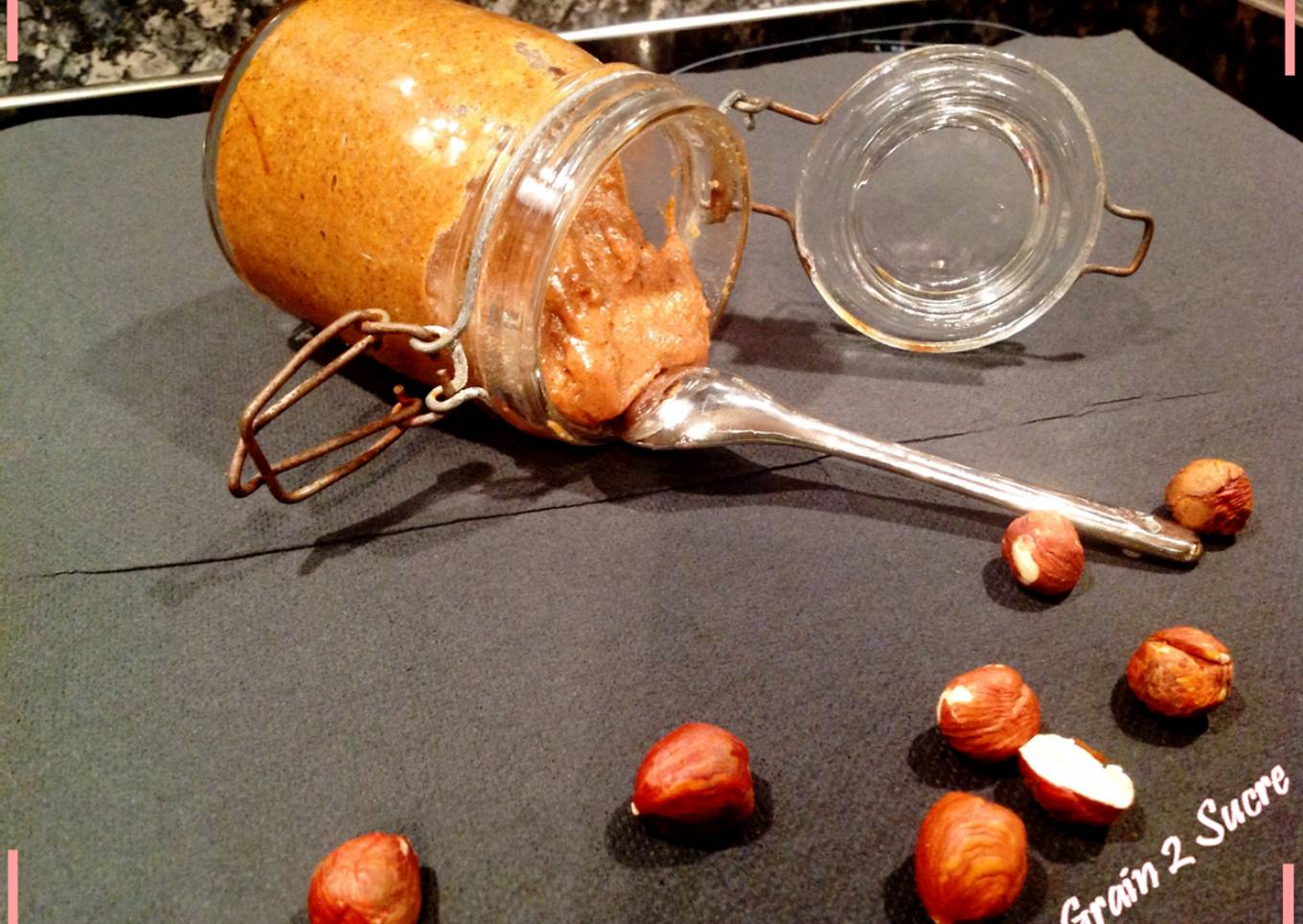 Pâte praliné aux noisettes