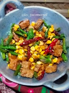 Foto resep Tumis Tempe Kacang Panjang