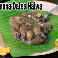 A picture of Banana dates Halwa.