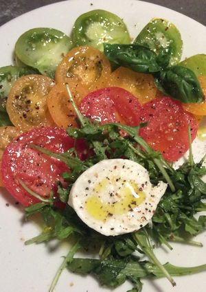 Une photo de Carpaccio de tomates du Jardin