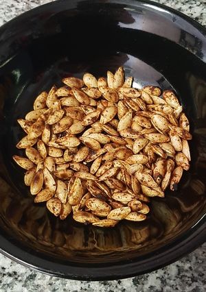 Una foto de Semillas de calabaza tostadas