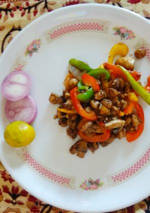 A picture of High protein Soya Manchurian.