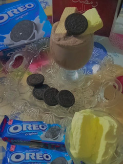 A picture of Oreo chocolate milkshake.