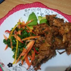 A picture of Chicken dry fry.