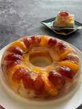Puding Lapis Buah dan Susu